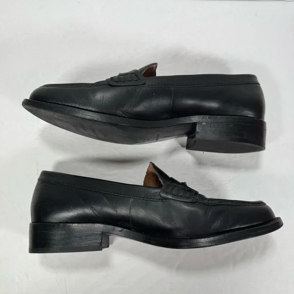 Madewell The Elinor Loafer In Black Leather Women Size 7 - Picture 8 of 11